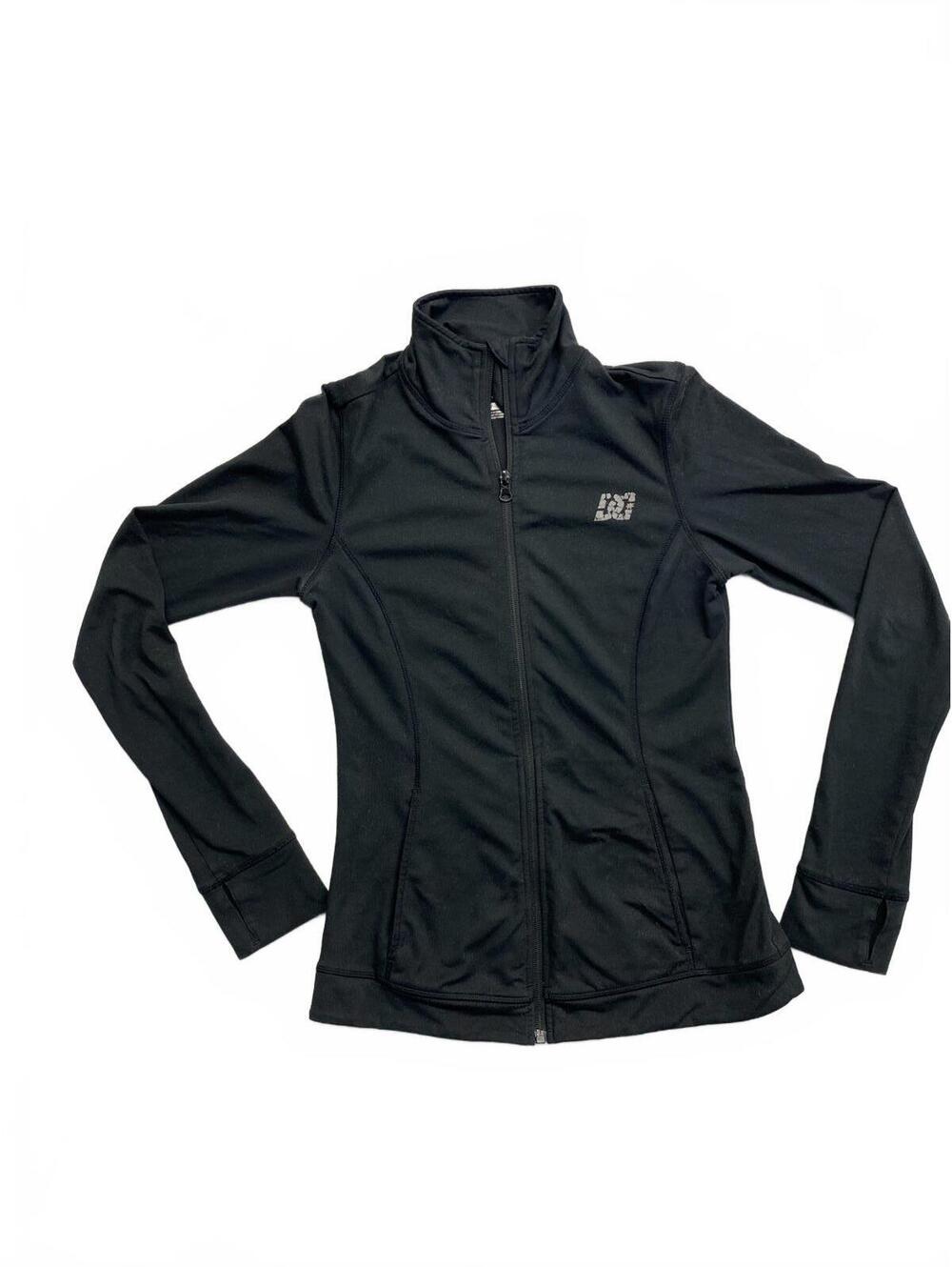 DC Women's Black Athletic Zip-Up Jacket Size Small